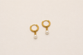 Pearl Drop Hoop