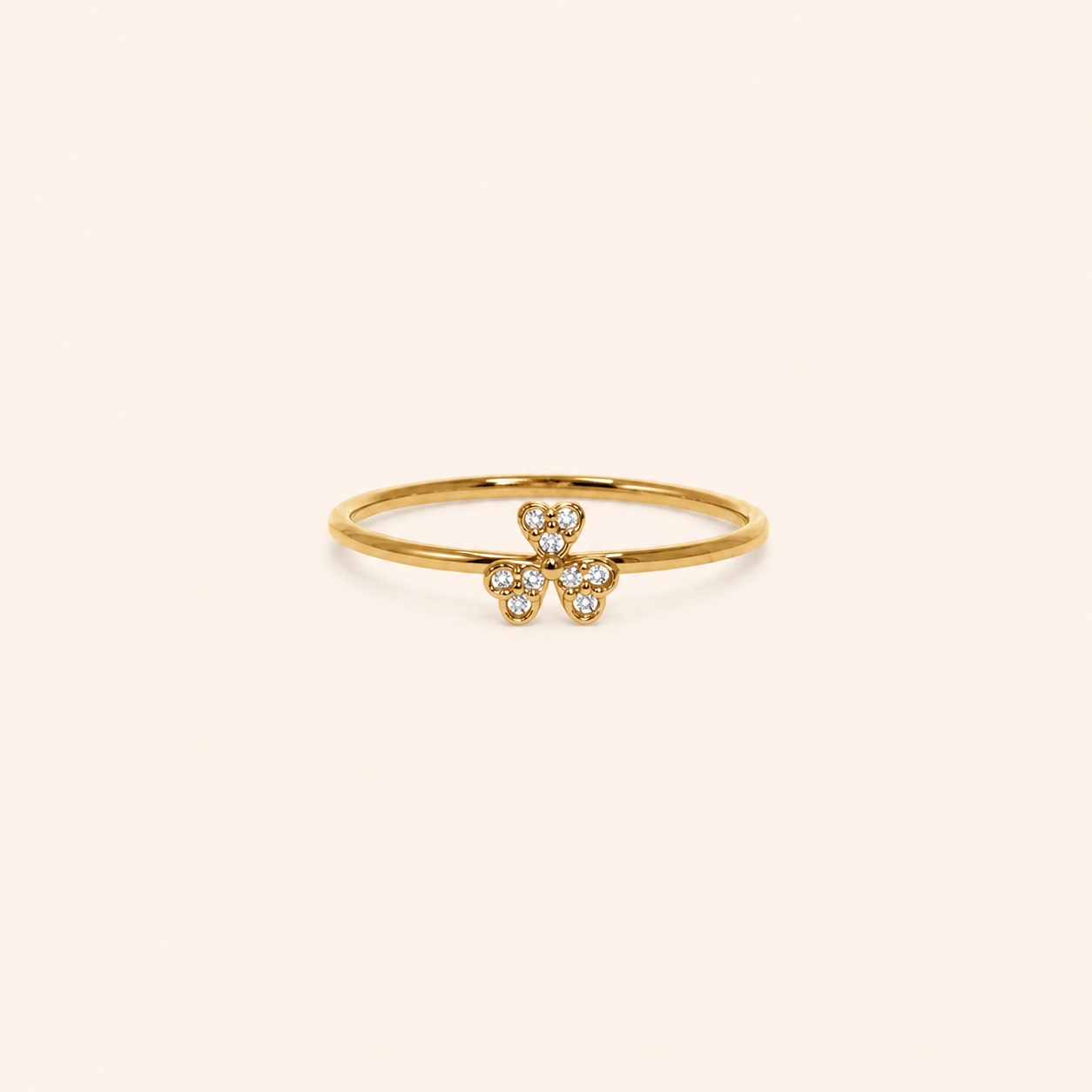 Diamond Clover Ring