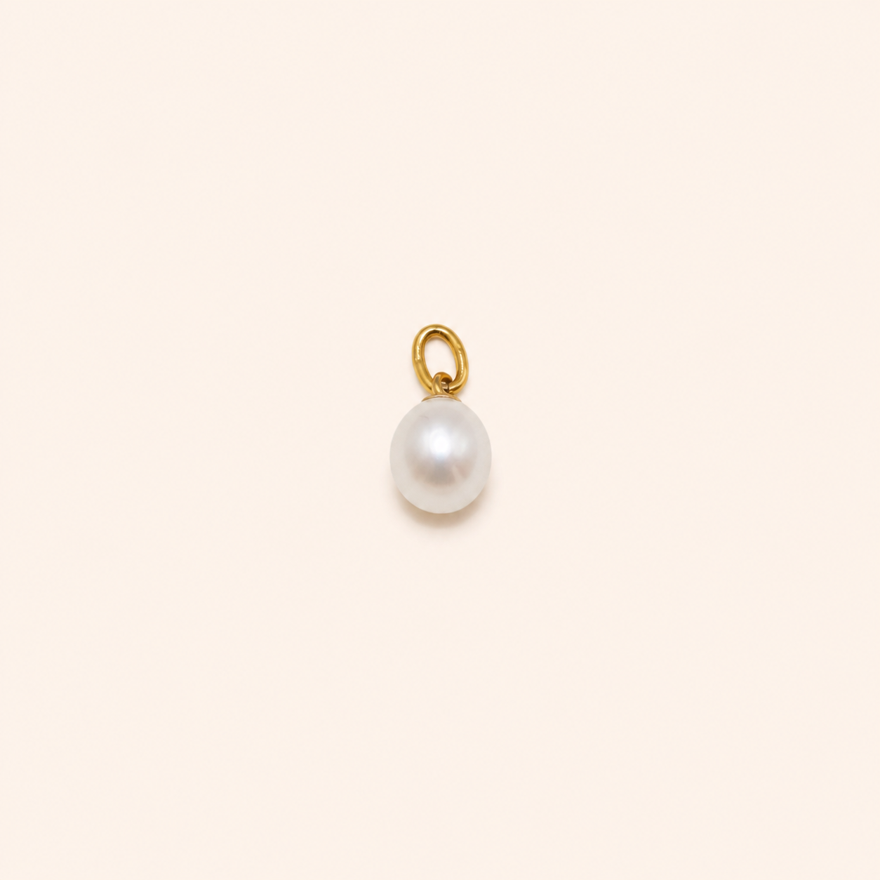 Golden Pearl Charm